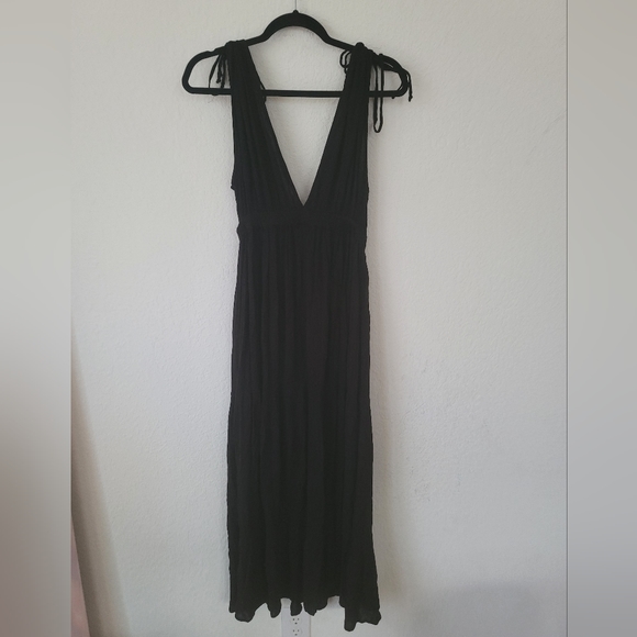 Elan Ruched Tiered Cover-Up Maxi Dress - Picture 2 of 8